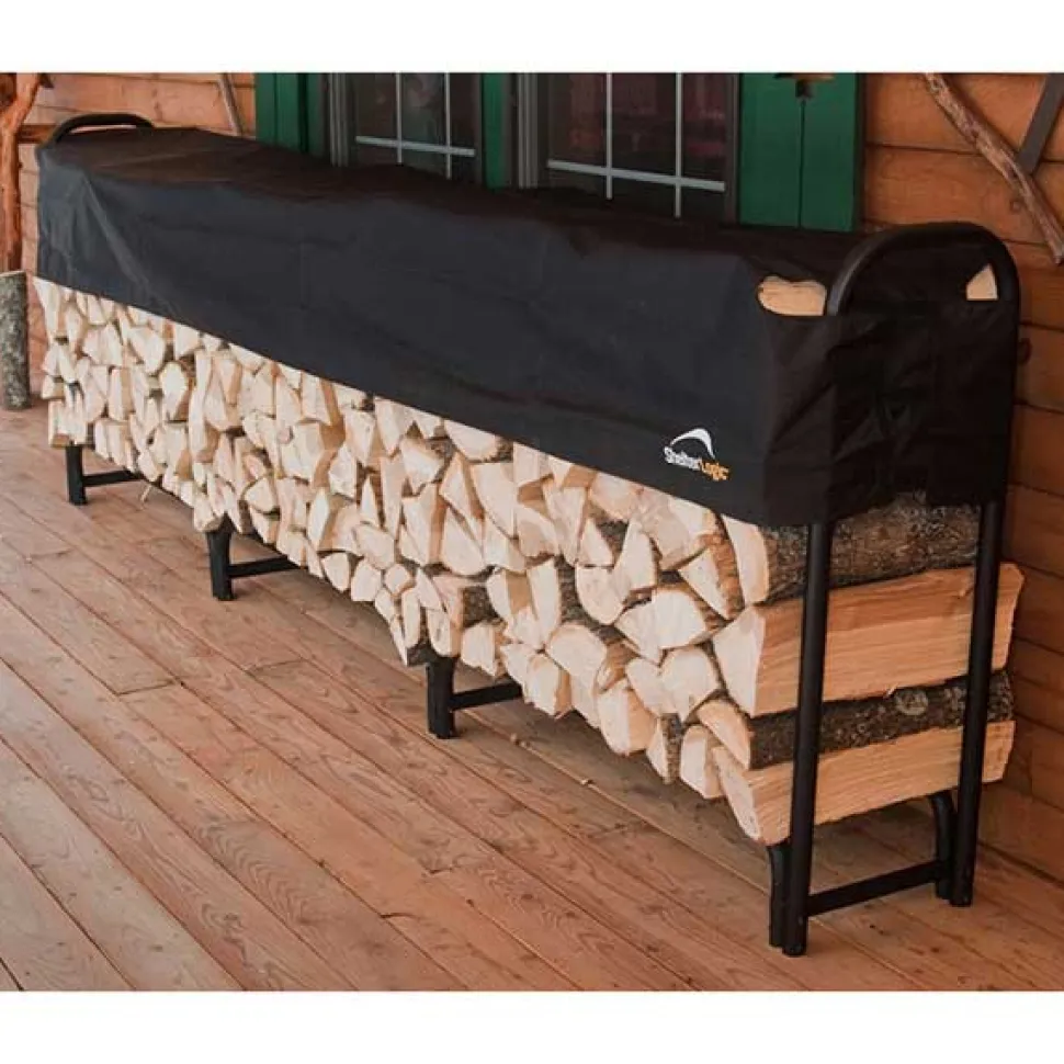 Firewood Rack-in-a-Box Heavy Duty with Cover, 12'