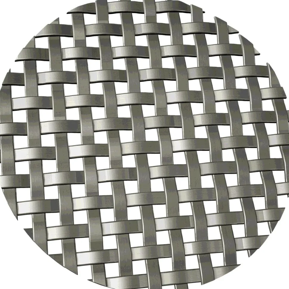 .1875" Flat Square Decorative Grille Antique Pewter, 36" W x 24" L Sheet