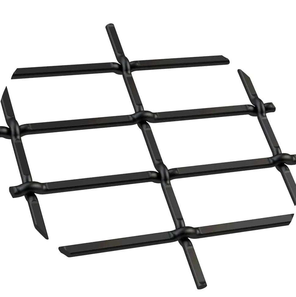 1" Flat Straight Weave Decorative Grille Flat Black, 36" W x 24" L Sheet
