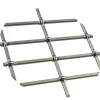 1" Flat Straight Weave Decorative Grille Antique Pewter, 36" W x 24" L Sheet