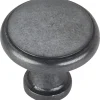Gatsby Knob, 1-1/8" Dia., FinnishGun Metal