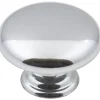 Gatsby Knob, 1-3/16" Dia., Polished Chrome