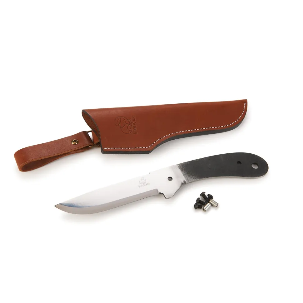 Glacier Fixed Blade Bushcraft Knife for Hunting and Fishing 9-7/16" Unfinished Kit