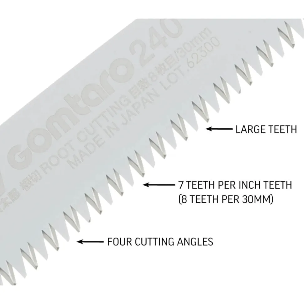 GOMTARO, 240mm Root Cutting Large Teeth Replacement Blade Only Model #154-24