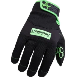 Grasper Gloves, Black/Green, Medium