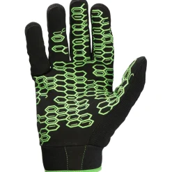 Grasper Gloves, Black/Green, Medium