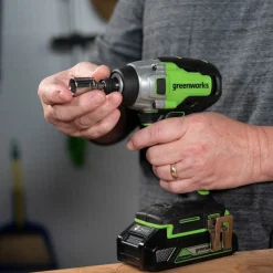 GW 24V BL Drill / Impact Driver with Two 2AH Batteries and Charger