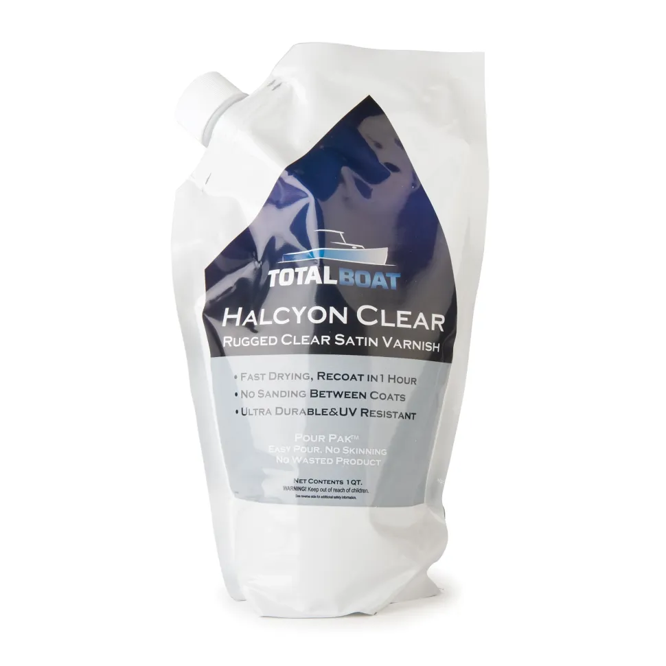 Halcyon Water-Based Marine Varnish Satin Quart
