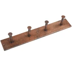 Hand Hammered Quadruple Robe Hook