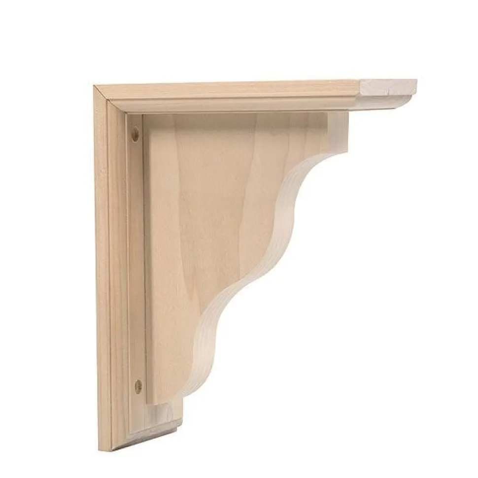 Hardwood Corbel, 3-1/2" W x 7" D x 9" H, Front Mount, Model CR370