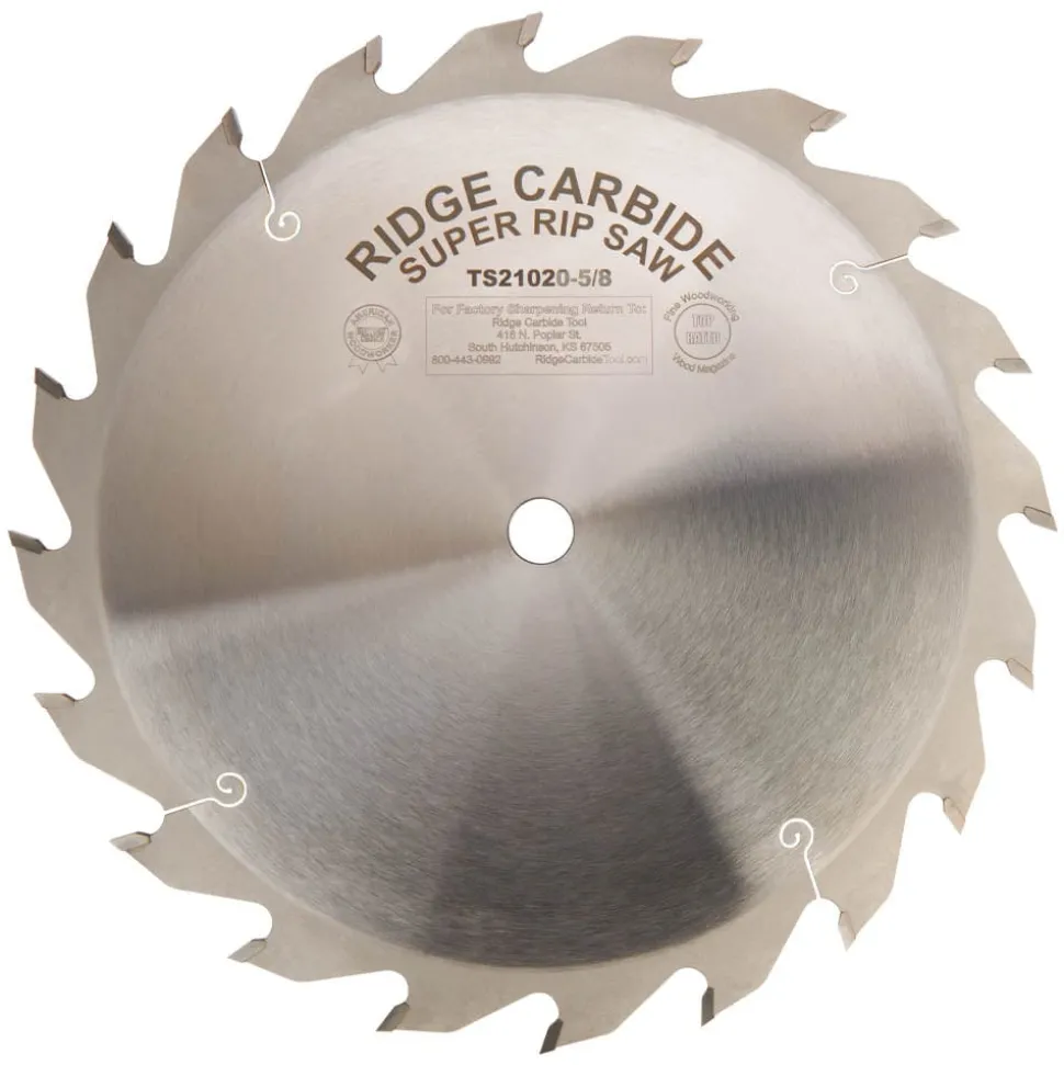 Heavy Duty TS2000 Super Rip Saw Blade 10" x 5/8" Bore x 20T STR Full Kerf