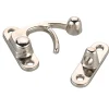 Hook Latch with Screws Large Nickel Finish