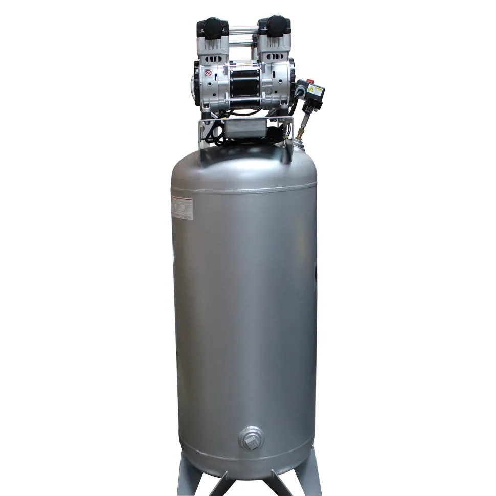 4HP 60 Gallon Oil-Free Steel Tank Air Compressor with Auto Drain Valve