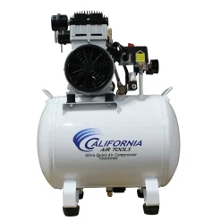 2HP 220V 10 Gallon Oil-Free Steel Tank Air Compressor with Auto Drain Valve