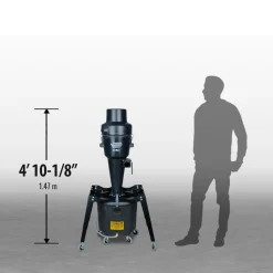 Industrial Dust Cobra High-Pressure 14 Gal. Portable Freestanding HEPA Cyclone Dust Collector