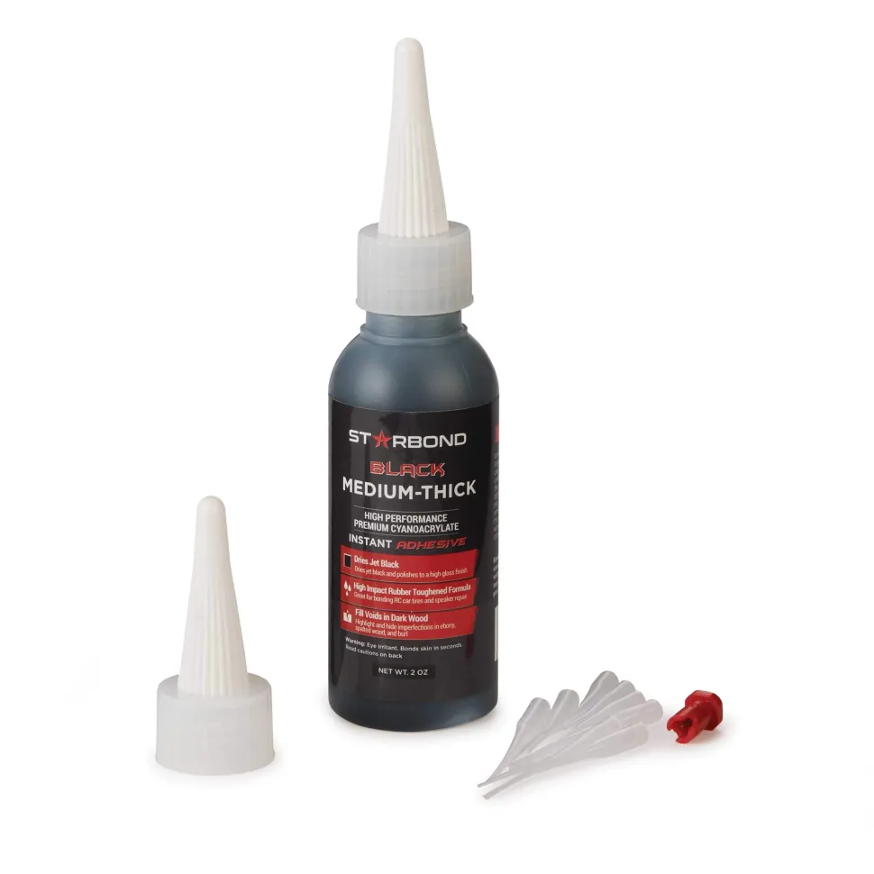 KBL-500 Black CA Glue Medium 2 oz
