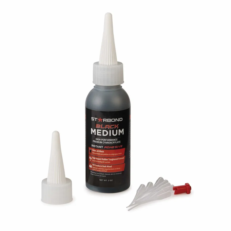 KE-150 Black CA Glue Medium 2 oz