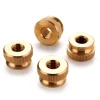 Knurled Thumb Nut Knobs 5/16" 18TPI Brass 4 Piece