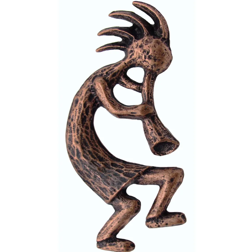 Kokopelli Pull Right Facing, Antique Copper, Model 264AC