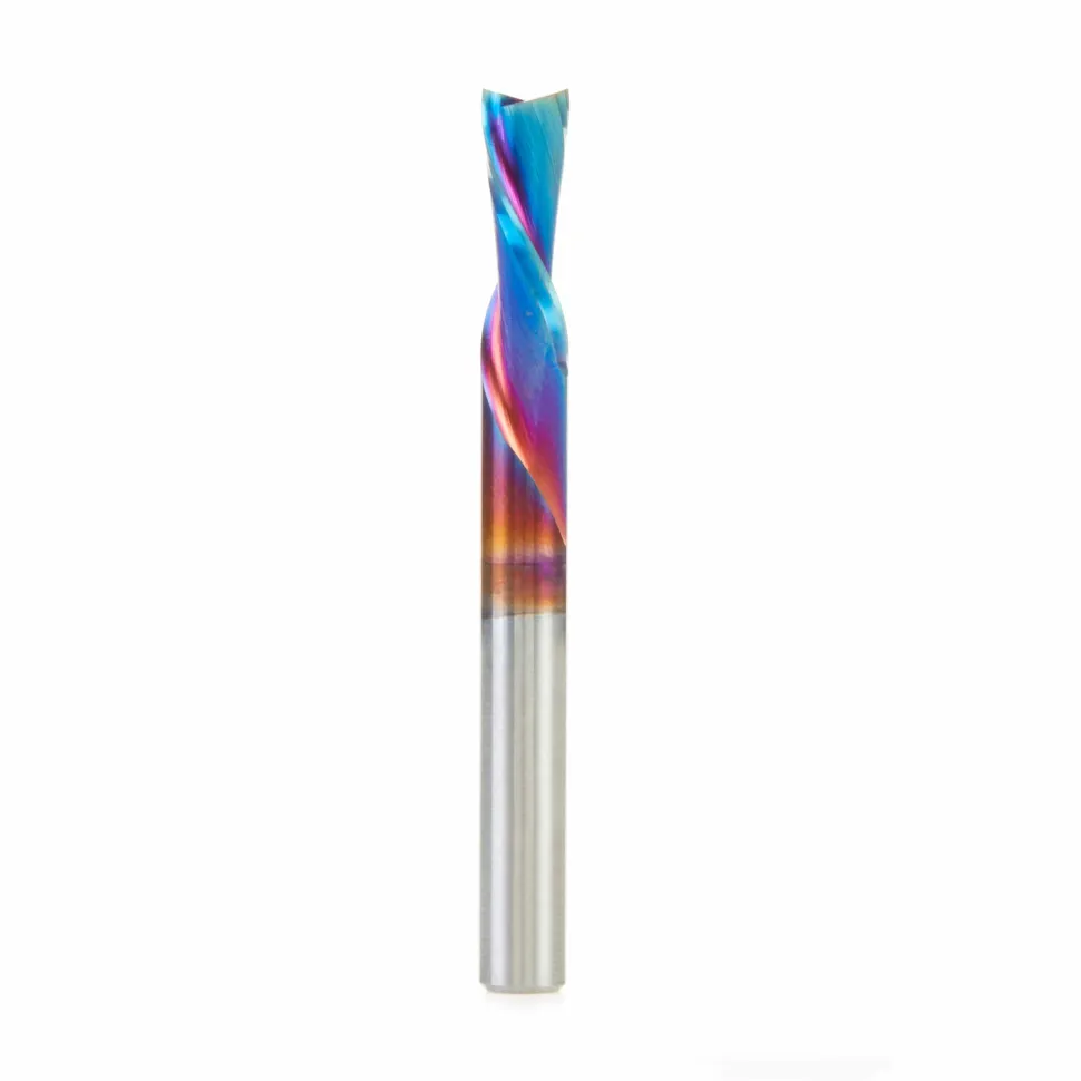 46202-K Solid Carbide Coated Spiral Plunge Router Bit, 1/4 Diameter x 3/4 x 1/4 Inch Shank