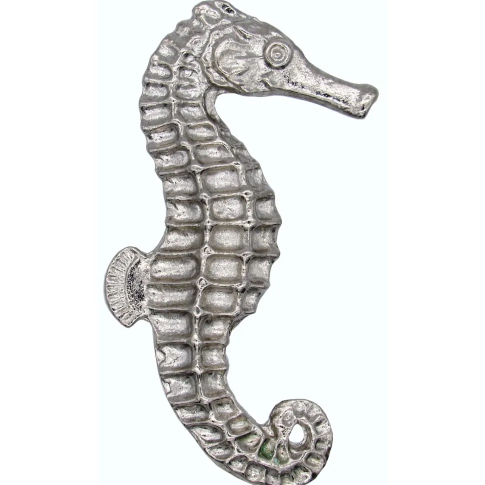 Large Seahorse Knob, Right, Nickel, Model 234N