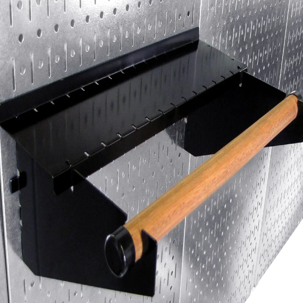 Lazy Guy DIY Maker Woodworking Tool Storage Organizer Set, Galvanized Metallic Steel