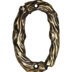 LHN0-N Log House Number Zero, Nickel, 1 piece