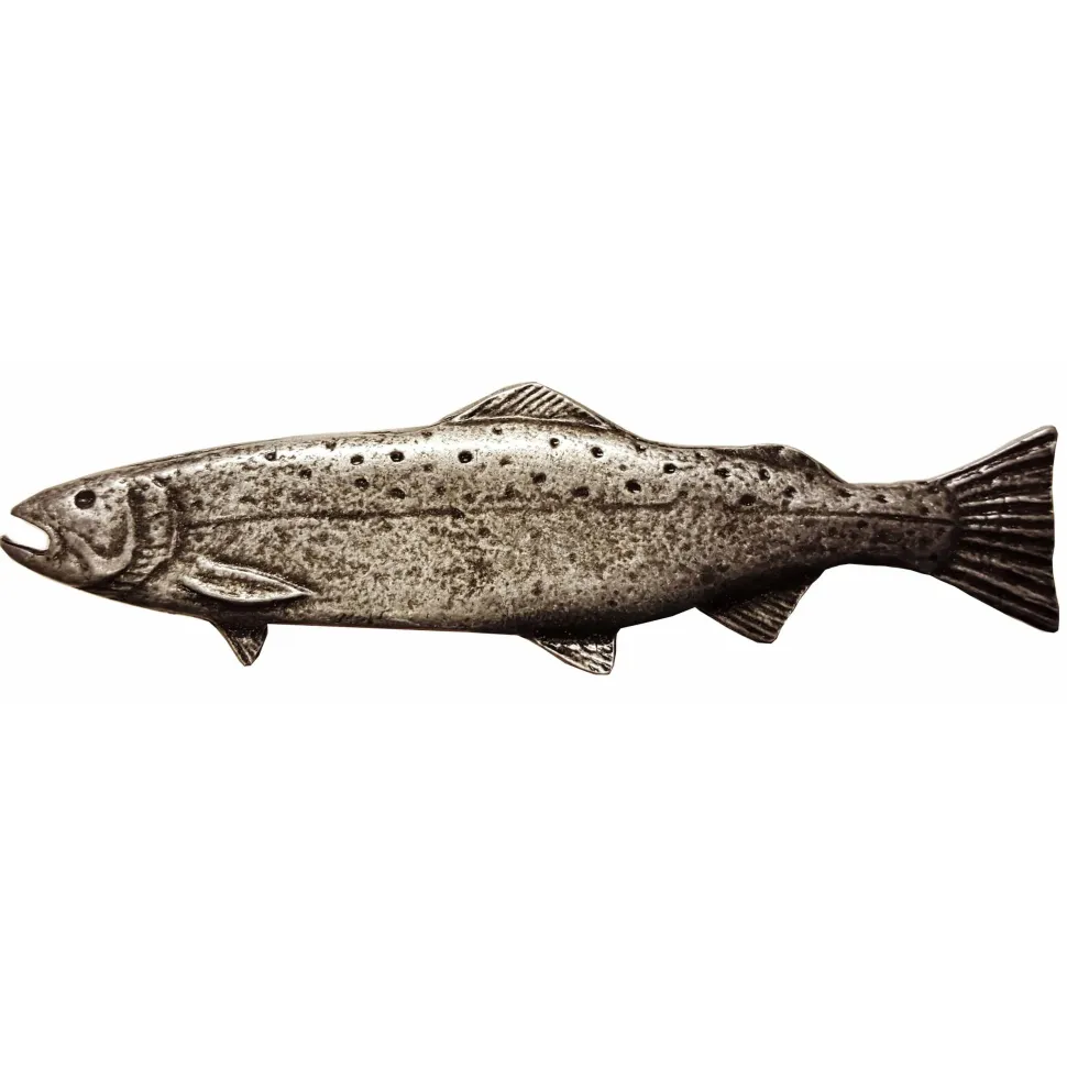 Long Trout Pull, Left, Pewter, Model 320P