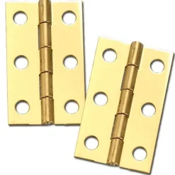 Miniature Hinge Open with Screws Pair