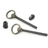 Mirror Screws Antique Brass Finish Pair