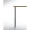 28" (710 mm) Adjustable Table Leg Brushed Nickel