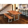 16-1/8" (410 mm) Adjustable Tapered Bench Legs Matte Black P, 1 Pair
