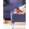 6" (152 mm) Curved Furniture Leg Polished Aluminum