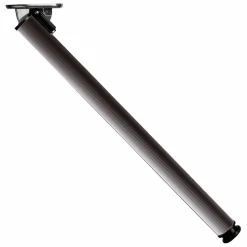 28" (711 mm) Folding AdjustableTable Leg Matte Black Adjustable