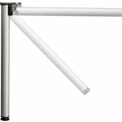 28" (711 mm) Folding AdjustableTable Leg Matte Black Adjustable