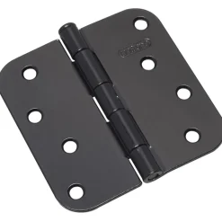 4" (102 mm) Full Mortise Butt Hinge 5/8" Radius Black, 1 Pair