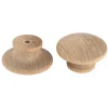Mushroom Knob w/Screws Birch 1-3/4" Diameter 1" Tall 2 Piece
