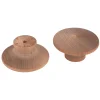 Mushroom Knob w/Screws Birch 2" Diameter 1" Tall 2 Piece