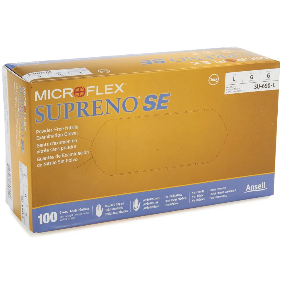 Nitrile Gloves 5.5 Mil Large 100 Pack