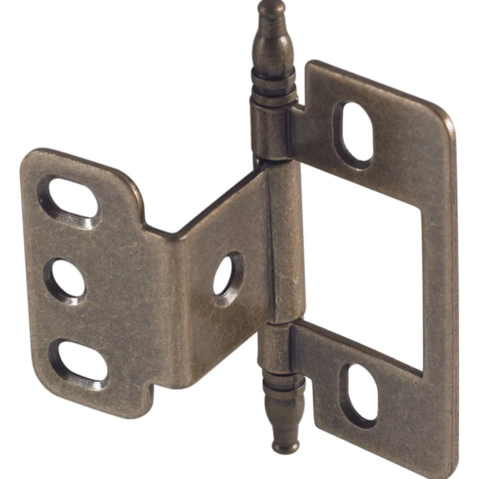 Non-Mortise Wrap Hinge with Finial