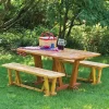 Outdoor Table & Benches Paper Plan