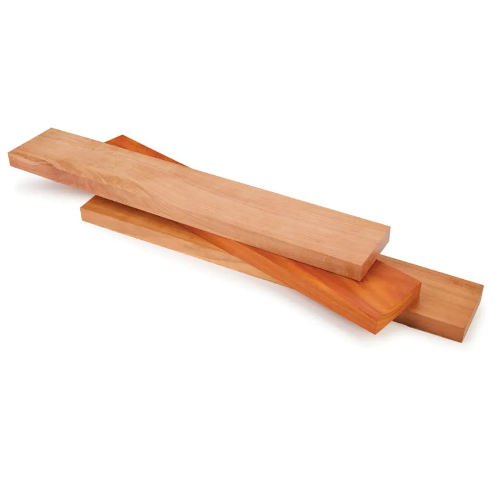 Patagonian Rosewood, Sirari Rosewood, African Padauk Thin Stock Assortment 3/4" x 3" x 18" 3 Piece