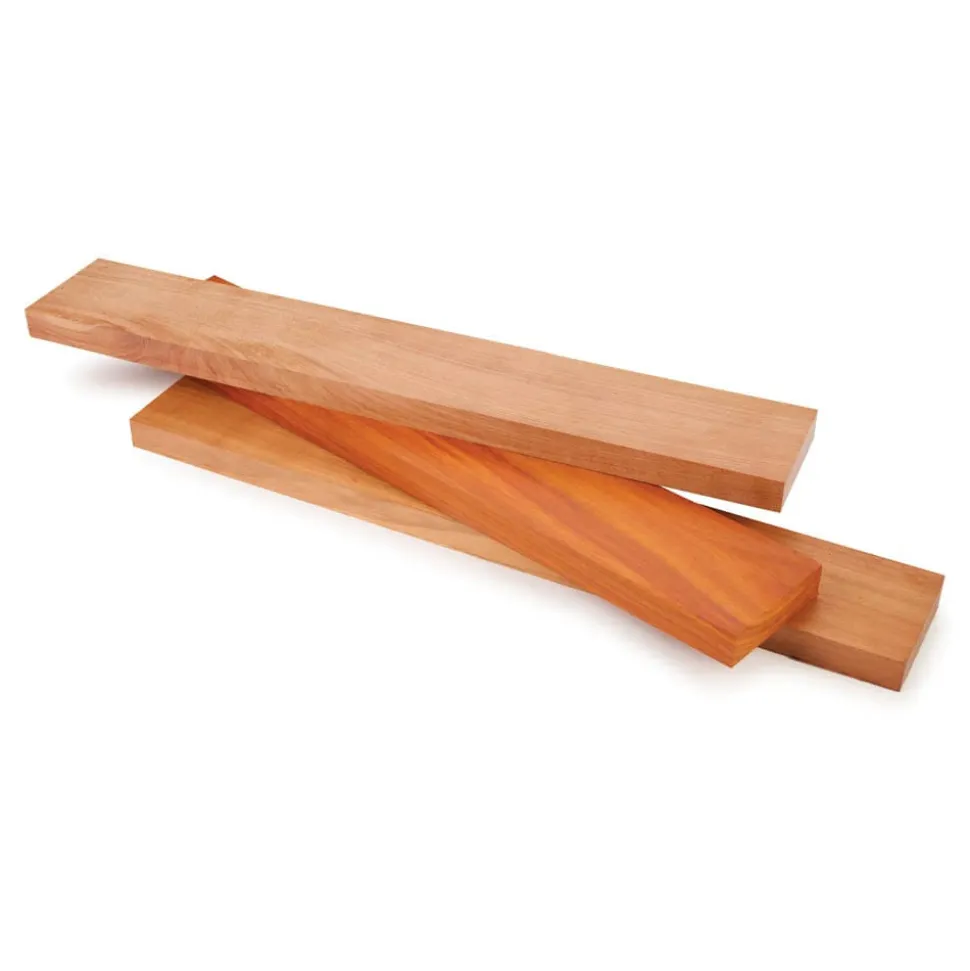 Patagonian Rosewood, Sirari Rosewood, African Padauk Thin Stock Assortment 3/4" x 3" x 18" 3 Piece