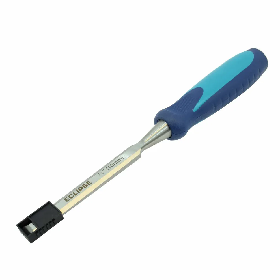 4 pc Wood Chisel with Ergonomic Soft Handle 1/4, 1/2", 3/4", 1"