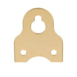 Picture Frame/Mirror Wall Hanger Polished Brass Finish with Screws 5 Piece