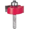 32-502 4 Piece Rabbeting Router Bit Set With Bearings 1/4" Shank