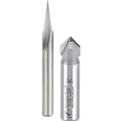 2-piece Signmaking Bit Setfor Axiom CNC Machine by Amana Tool