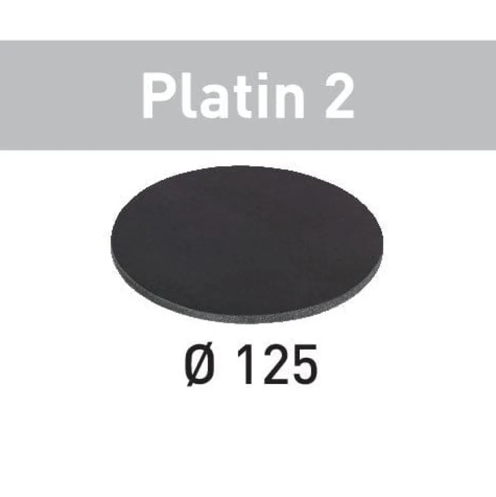 Platin 2 D125 Sandpaper Disc, S2000, 15 Pack