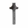 2052 Plunge Roundover Router Bit 1/4" R X 3/4" A X 1/4" B 3/8" C 1-7/8" OL