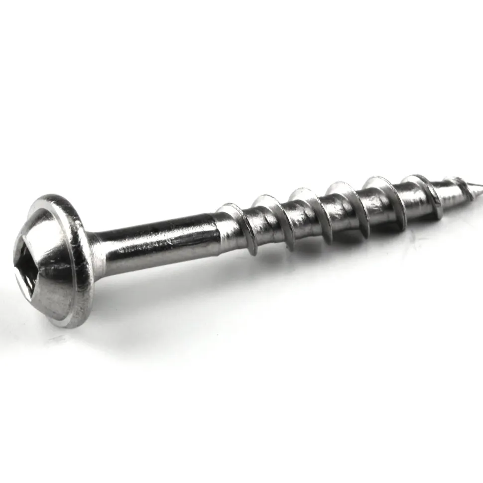 Pocket Hole Screw Coarse Square Drive 305 Stainless Steel